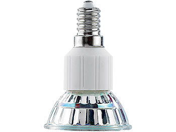 Luminea Dimmbare SMD-LED-Lampe, E14, 48 LEDs, weiß, 270 lm, 10er-Set