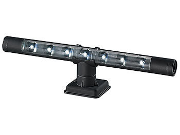 Lunartec Flexible kaltweiße 4in1-LED-Unterbauleuchte, schwarz