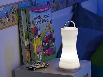 Lampe ohne Kabel: Lunartec 2in1-LED-Laterne & Tischlampe "Touch Livinglight", mit 6 Power-LEDs