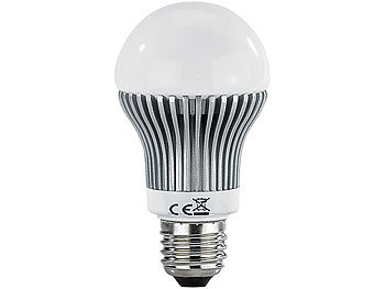 Lunartec Fernbedienbare Farbwechsel-LED-Lampe E27