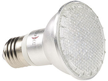 Lunartec 2er-Set LED-Pflanzenlampen mit je 48 LEDs, 50 Lumen, E27