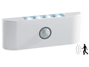 Lunartec LED-Schrank- und Unterbauleuchte mit PIR-Sensor, 4er-Set