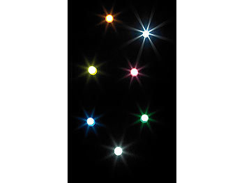 Lunartec Individuelles Leuchtschild mit 60 Steck-LEDs und Farbkappen