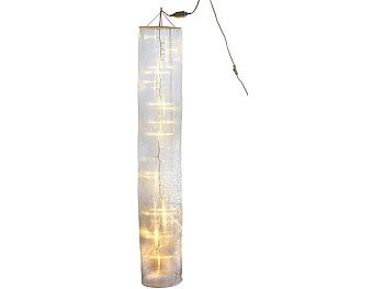 Lunartec Organza-Lichterschlauch: 150 cm Lichtskulptur mit 40 LEDs