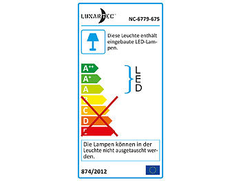 Lunartec Deko-LED-Panel 30 x 30 cm mit Farbwechsler