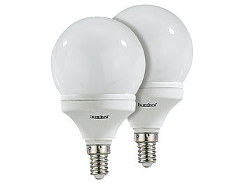 Luminea SMD-LED-Lampe Classic m. Farbwechsler, 48 LEDs, E14, 2er-Set