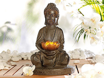 Buddha Figur mit Licht