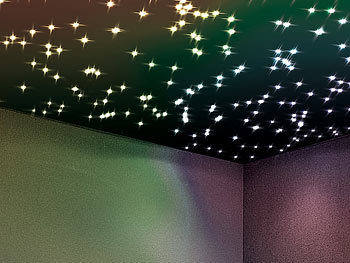 Lunartec Glasfaser-Sternenhimmel mit Farbwechsel & Fernbedienung