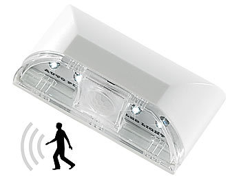 Lunartec Automatische LED-Türbeleuchtung mit PIR-Sensor im 4er-Set