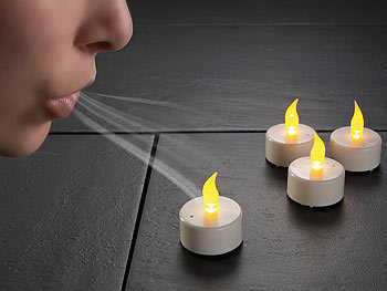 LED-Kerze flammenlos Flame Candle Candlelight Dekolicht Tischdeko
