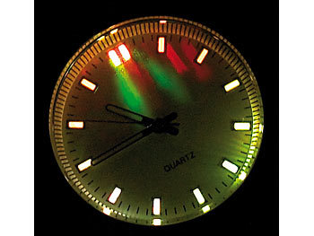 PEARL Quarz-Armbanduhr mit zauberhaftem LED-Farbspiel