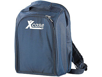 Xcase Thermo-Picknick-Rucksack mit Kühlfach, bestückt für 2 Personen