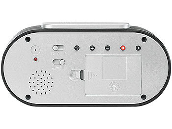 PEARL LCD-Funkwecker mit individuellem Weckton "DAC-438 voice"