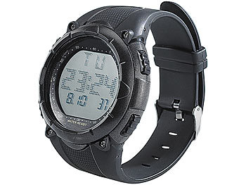 PEARL Digitale Sport-Armbanduhr mit beleuchtbarem LCD-Display "SW-852"