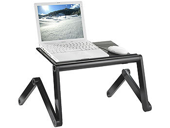 Laptop Auflage: General Office Hochflexibler Alu-Arbeitstisch für Notebook, Tablet etc
