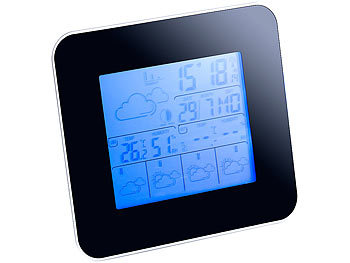 FreeTec Digitale Wetterstation 4-Tage-Vorhersage/Hygrometer/Mondphase