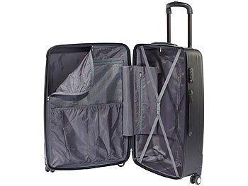 Xcase 4-teiliges Trolley-Schalenkoffer-Set, extra leicht und robust, TSA