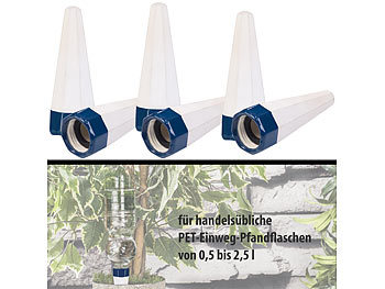 Pflanzen Bewässerung: Royal Gardineer 6er-Set Tonspitzen-Pflanzenbewässerung-System für PET-Flaschen