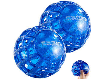Stressball: PEARL 2er-Set Schwimmfähige Greifbälle "Globus", Ø 11 cm