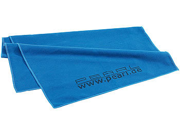 PEARL Extra saugfähiges Mikrofaser-Handtuch, 80 x 40 cm, blau