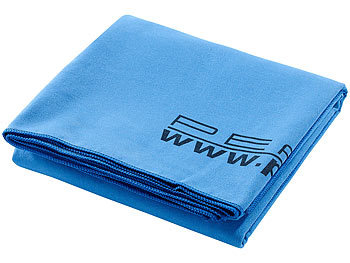 Handtuch: PEARL Extra saugfähiges Mikrofaser-Badetuch, 180 x 90 cm, blau