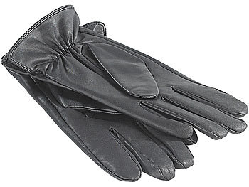dünne Lederhandschuhe: PEARL urban Damen-Handschuhe aus echtem Ziegenleder, Gr. XS bis 16,4 cm Handumfang