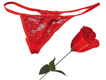 Tanga: PEARL Slip-Rose - Das erotisch-romantische Geschenk