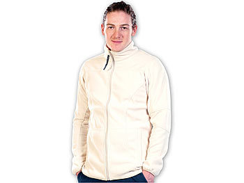 PEARL outdoor Fleece-Jacke für Herren, Größe M, beige