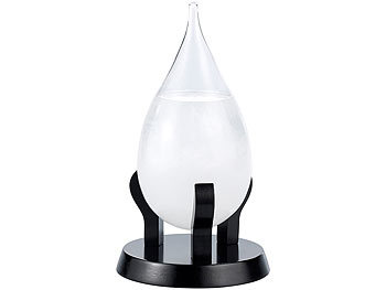 Wetterglas Tropfen: Carlo Milano Modernes FitzRoy-Sturmglas in Tropfenform, 22cm