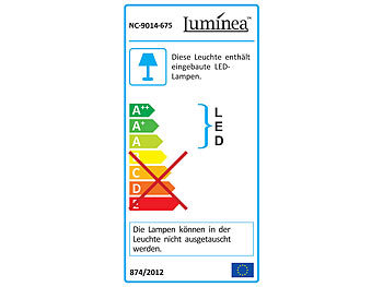 Luminea Außenstrahler 130x 0,06-W-LEDs, PIR-Sensor, Spritzwasserschutz
