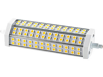 LED Halogenstab: Luminea LED-SMD-Lampe m. 72 High-Power-LEDs R7S 189mm, 6000 K,1400lm