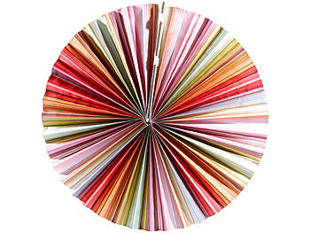Lunartec Papierleuchte "Rad" - Multicolor inkl. Fassung und Kabel