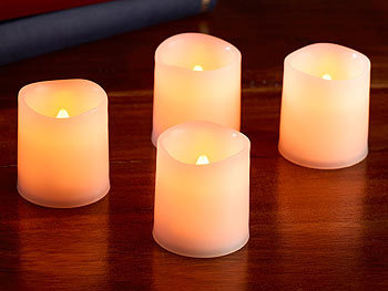 PEARL Mini LED-Kerzen im 4er-Set
