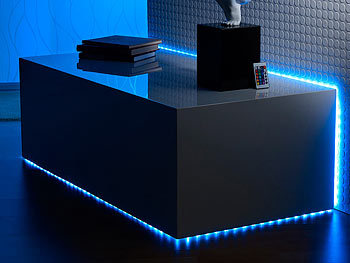 Lunartec LED-Streifen LE-500BA, 5 m, blau, Outdoor IP65