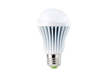 Luminea Highpower-LED-Lampe E27, 9 Watt, dimmbar, 5000 K, 720 Lumen, 2er-Set