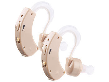 Höhrhilfe: newgen medicals 2 HdO-Hörverstärker, Basic mit externem Hörer, bis 50 dB Verstärkung
