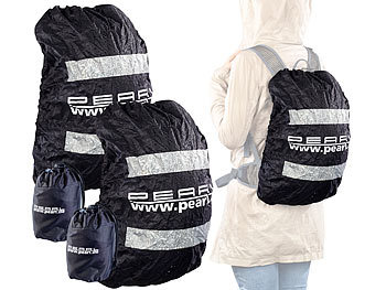 Rucksackschutzhüllen: PEARL 2er-Set Regenhüllen für Rucksäcke bis 40 Liter