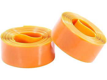 PEARL sports Pannenschutzeinlage für Fahrradreifen, 27 mm (orange)