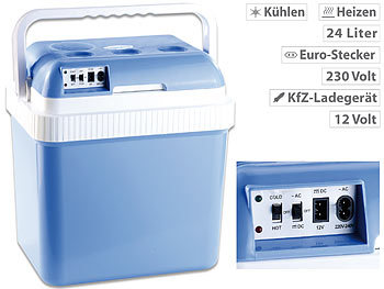 Mini Kühlschrank: Xcase Thermoelektrische Kühl- und Wärmebox, 24 l, 12- & 230-V-Anschluss