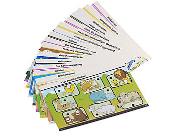 Lernspiele für Kinder: Playtastic Lernkarten-Set für NX-1189 "JuniorI" Zahlen & Formen, 32 S.