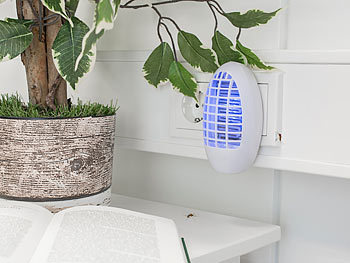 Exbuster 8er-Set Steckdosen-Insektenvernichter mit UV-Licht, für Räume bis 20m²