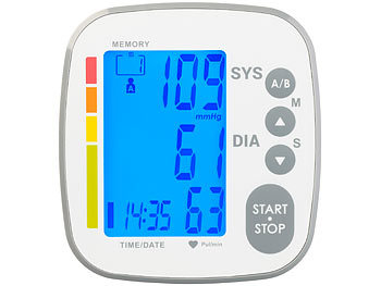 automatisch Pulsmessung Gerät Speichern Digital vollautomatisch Monitor Blutdruckmeßgerät Analyse