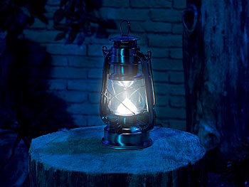 Lunartec Ultra helle LED-Sturmlampe mit Akku, 200 Lm, 3W, warmweiß, bronze