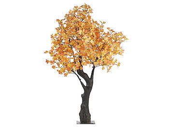 Luminea LED-Deko-Ahornbaum, 576 beleuchtete Herbstblättern, Versandrückläufer