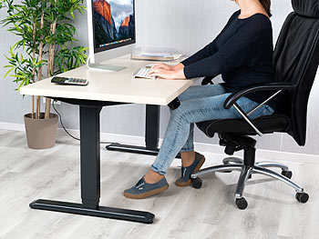General Office 2er-Set Schreibtisch-Gestelle PRO, je mit 2 Motoren und Display