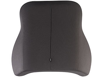 newgen medicals Memory-Foam-Rückenkissen, 3-Zonen-Stütze für ergonomische Sitzhaltung