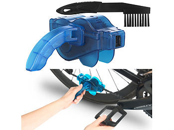 Fahrradkettenreiniger: AGT Fahrrad-Kettenreiniger mit Bürste und Zahnkranzkratzer