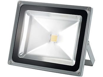 Luminea Wetterfester LED-Fluter im Metallgehäuse, 50 W, IP65, tageslichtweiß