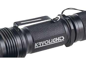 KryoLights Cree-LED-Taschenlampe Police TRC-140.akku, 10W, 840 Lumen, IP65