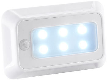 Nachtlicht Batterie: Lunartec LED-Nachtlicht mit Bewegungs- & Dämmerungs-Sensor, Batteriebetrieb